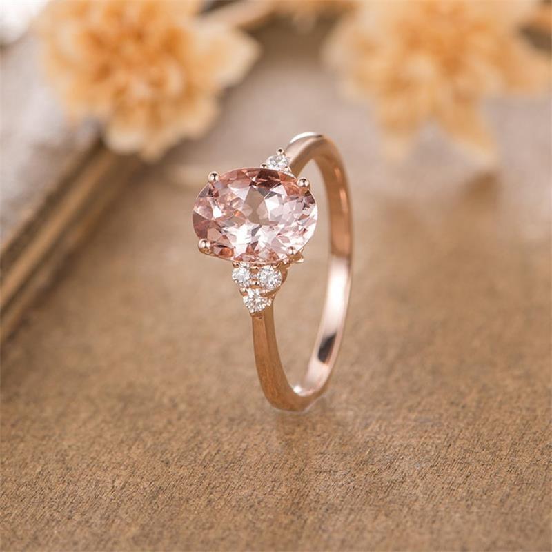 Oval Zircon Ring Female European And American - Image 3