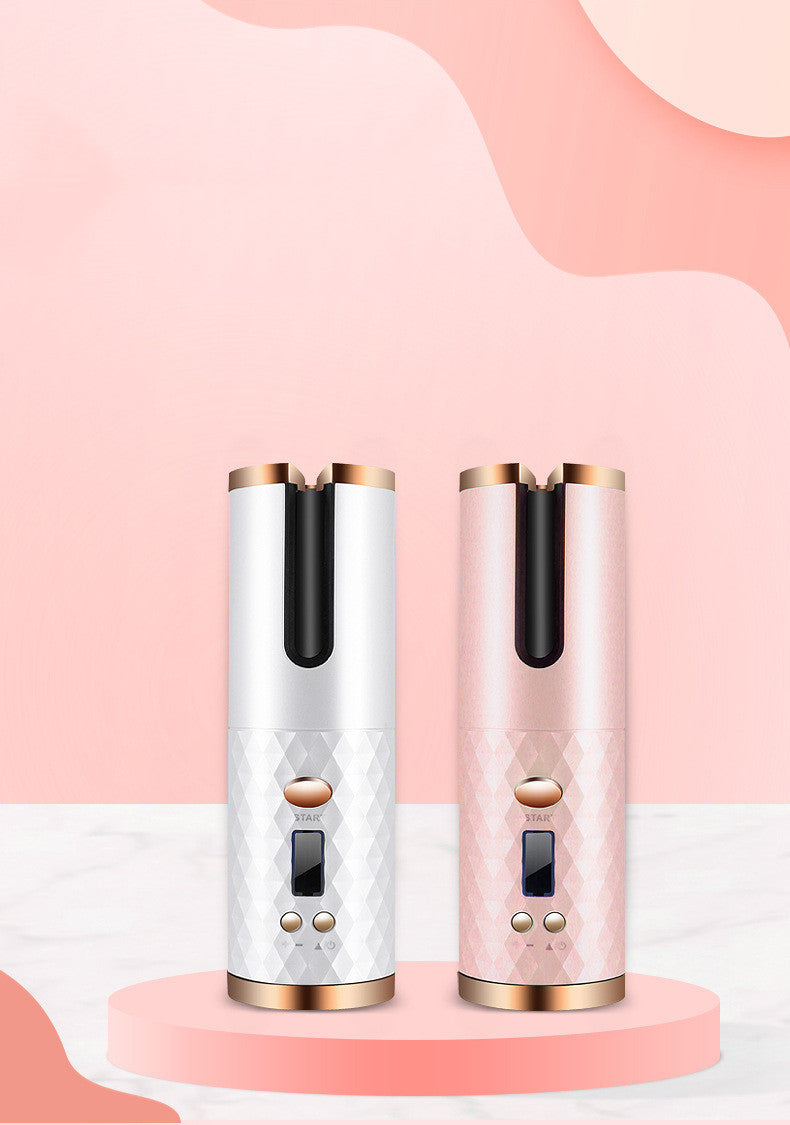 Rechargeable Automatic Hair Curler Women Portable Hair Curling Iron LCD Display Ceramic Curly Rotating Curling Wave Styer - Image 3