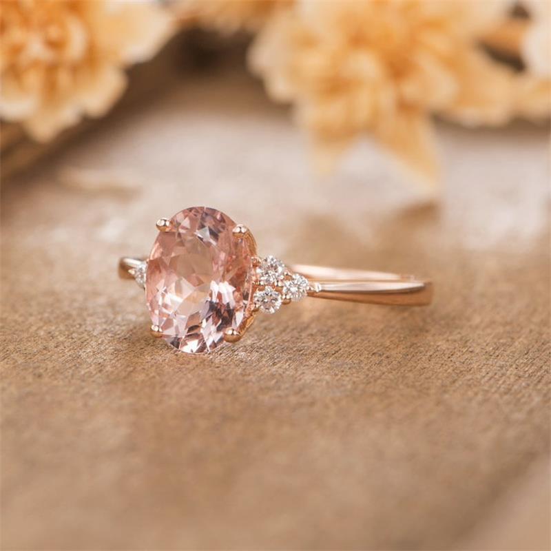 Oval Zircon Ring Female European And American - Image 4
