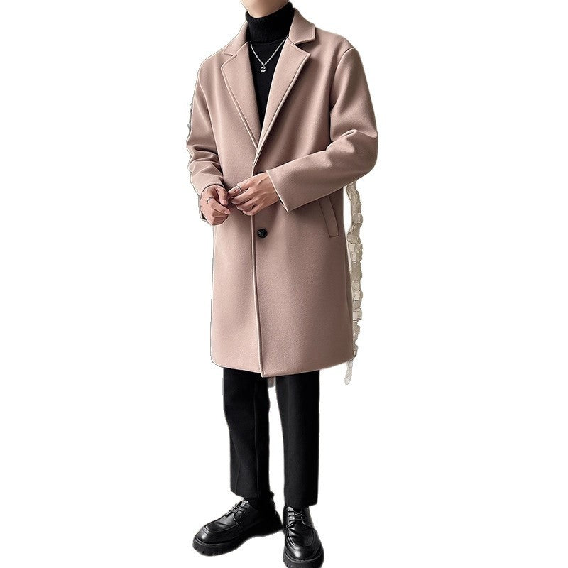 Affordable Luxury Style Mid-length Loose Trendy Woolen Coat - Image 3