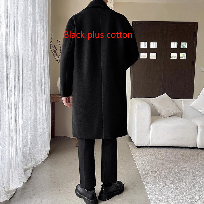 Affordable Luxury Style Mid-length Loose Trendy Woolen Coat - Image 4