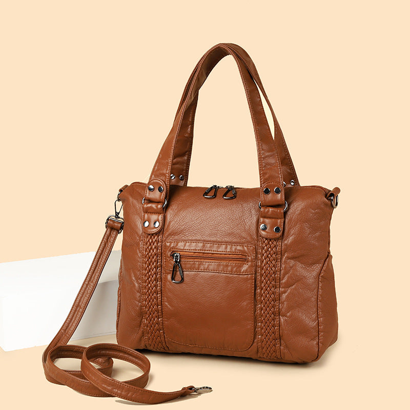 French Retro Motorcycle Shoulder Messenger Bag - Image 3
