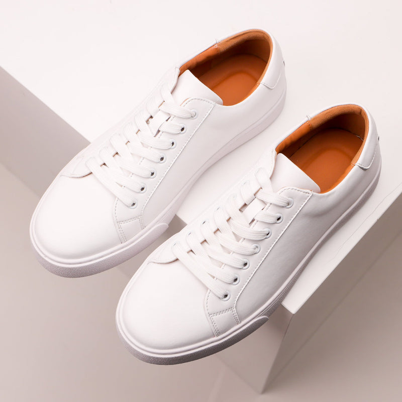 Business Casual Leather Shoes Men's Leather Soft Bottom Skateboard Shoes - Image 3